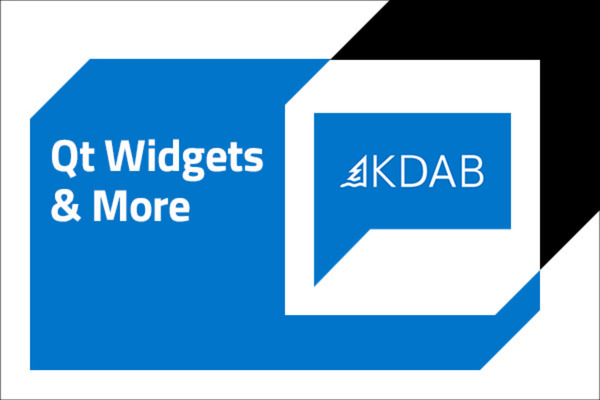 Qt Widgets and More with KDAB