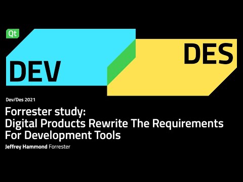 Forrester study: Digital Products Rewrite The Requirements For Development Tools - dev/des 2021